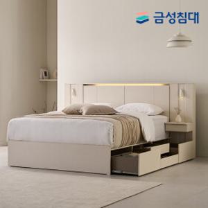 [금성침대] 6/22(월) 19시 40분 방송에서만! 호텔 침실 풀PKG! 무+36개월  루미에르2 LED 수납침대