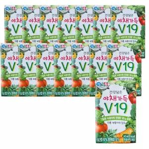 정식품 건강담은 야채가득 V19/145ml x24팩/야채즙 100%