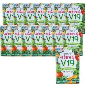 정식품 건강담은 야채가득 V19 145ml x48팩 야채즙 100%
