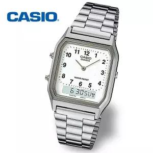[카시오][정품] CASIO 카시오 AQ-230A-7B 듀얼타임 남성 정장 메탈시계