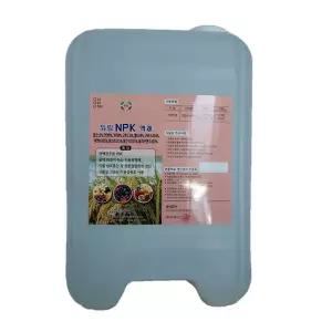 10리터 듀립NPK액제 질소11% 인산9% 가리8% 고토1.5% 철 구리 아연 붕소 망간 몰리브덴 사과 배 복숭아 포도 쌈채소류 딸기 자두 스마트팜 식