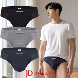 제임스딘 남성 삼각 팬티 세트 3매 쿨 냉감 여름 남자 속옷 JHMPWZ02