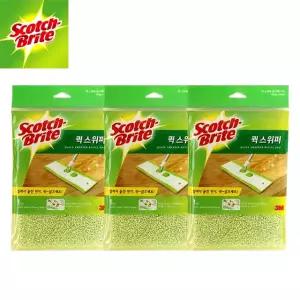 3M 막대걸레 퀵스위퍼 리필패드 3장/ 청소밀대 바닥청소 스카치브라이트