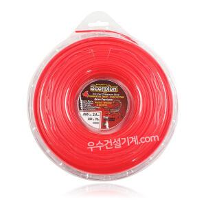 WOOSU 스콜피온 미국산 예초기 나일론줄 2.4mm*76M 삼각타입