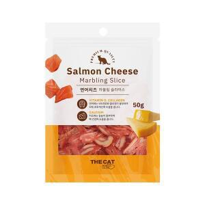 [더캣] 마블링 슬라이스 연어+치즈 혼합맛 50g