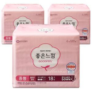 좋은느낌 오리지널 울트라슬림 날개 중형 18매x3개
