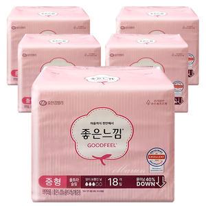 좋은느낌 오리지널 울트라슬림 날개 중형 18매x5개