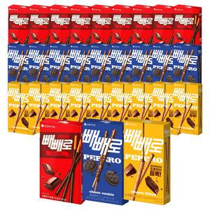 롯데웰푸드 빼빼로 초코, 54g, 10개 + 초코쿠키, 37g, 10개 + 초코필드, 53g, 10개