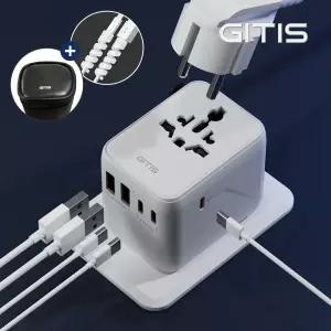 [BEST] 지티스 PD35W 여행용 멀티 어댑터 초고속 해외 여행 멀티탭 C타입 2500W