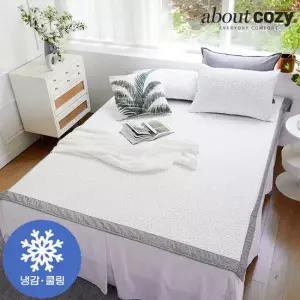 어바웃코지 설빙 항균 3중직 냉감패드 퀸킹 겸용(QK) 2장 선택