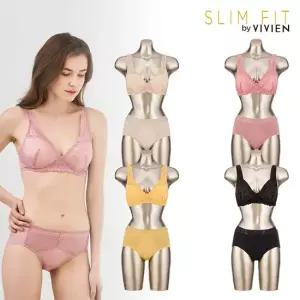 비비안 슬림핏 라이크라윙 노와이어 여성속옷세트 8종
