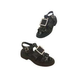 [세라] 경량 컴포트 아웃솔 4cm  소가죽  데일리  컴포트  여성 보석 스트랩 샌들 c23s700