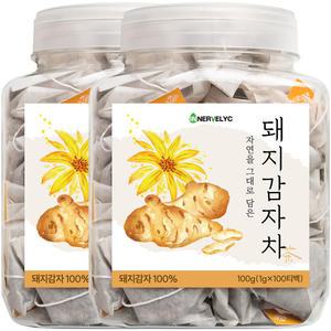 이너블릭 돼지감자차 100티백 X 2개 PLA 친환경 필터 1500만 티백 판매 돌파