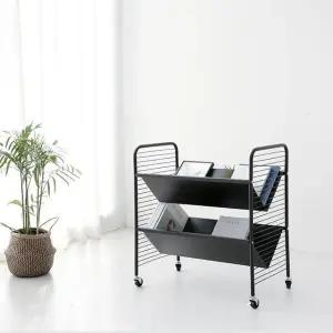 [아트박스]/인터데코 이동식수납장 북카트 이동식카트 트롤리 MK21480