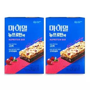마이밀 뉴프로틴바 12개입 2박스 단백질바 식이섬유 스포츠 간식 D