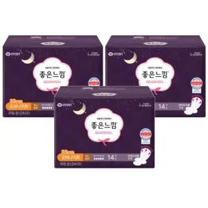 좋은느낌 울트라 날개형 오버나이트 14입 x 3팩