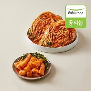 [풀무원]생산직송 사계절 아삭 포기김치 4kg+총각김치 2kg
