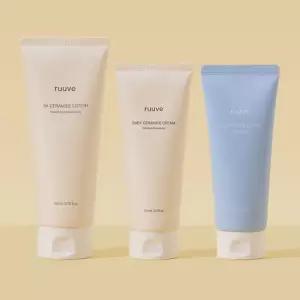 러베 보습 3종 set 고보습 크림 150ml + 세라마이드 로션 200ml + 수딩 젤 로션 150ml)