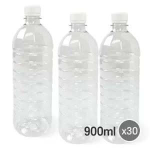 물통 원형 생수병 투명pet 밀폐용기 공병 (900mlx30)
