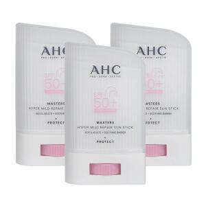 ahc마스터즈 하이퍼 마일드 리페어 선스틱22gX3개 + 물티슈 /연한 핑크톤/무기자차/ahc 썬스틱/28년5월까지