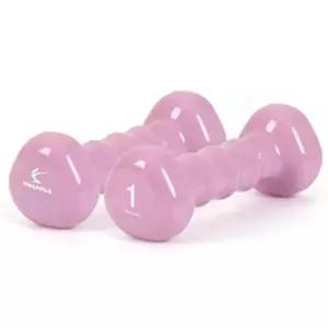 (1kg)(스위트라일락) PVC 삼각 아령/스포츠/그립감/내구성/근력/운동/논슬립/미끄럼/방지/손아령/피트니스