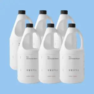 생활공작소 락스 살균소독제 화장실 청소락스 1.85L, 6개