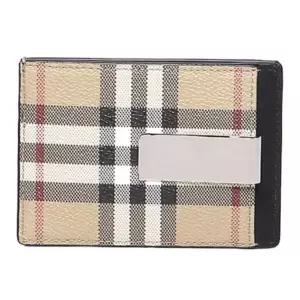 BURBERRY  Check Money Clip Wallet (8084170) (체크 머니클립 지갑)