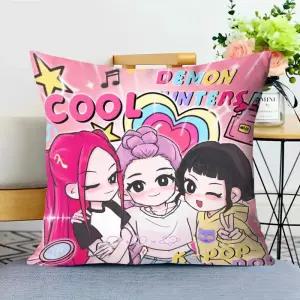 케이팝 데몬헌터스 쿠션 굿즈 조이 사각 케데헌 의자 걸그룹 등받이 베개 루미