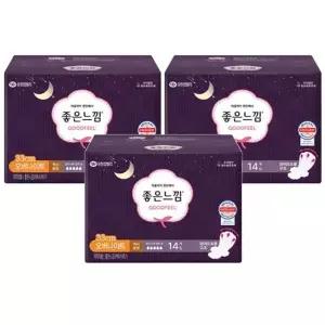 [셀러허브]좋은느낌 울트라 날개형 오버나이트 14입 x 3개 (S31538678)