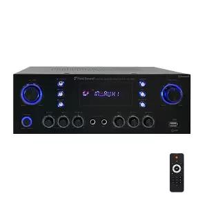 300W 디지털 스테레오 오디앰프 개별볼륨 방송 매장용 USB 블루투스 FM 에코 FS-350