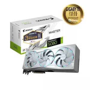 GIGABYTE AORUS 지포스 RTX 5080 MASTER ICE D7 16GB 피씨디렉트