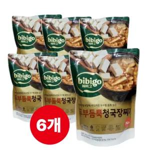 CJ 비비고 두부듬뿍청국장찌개 460g 6개