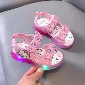 헬로키티 유아샌들 LED슈즈 캐릭터 공주신발 운동화