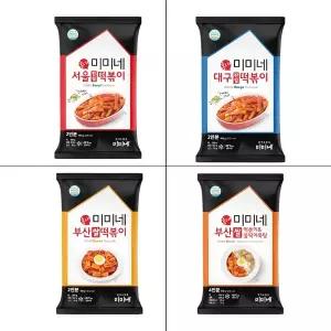 (TV_온) 미미네 판밀떡/꽃쌀떡 시리즈 10봉 (서울/대구/부산떡볶이 옵션 선택)
