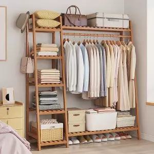 드레스룸 원목행거 나무 인테리어 다용도 수납 선반 옷장 의류 정리 시스템 행거