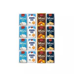 상하 미니치즈12g 크림치즈8+프로틴체다8+아몬드고다8+칼슘체다8/총32개입/냉장무배