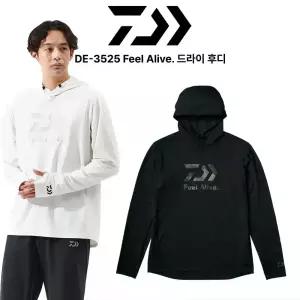 한국다이와 DE-3525 Feel Alive. 드라이 후디 흡습 속건 자외선 차단 후드티셔츠