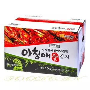 아침애 포기김치 10kg 배추김치 아이스박스 아이스팩 무료