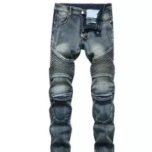 오토바이 바지 바이크진 청 메쉬 스트레이트 카고 라이딩 슬림핏 블루
