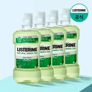 리스테린 그린티 마일드 구강청결제 가글 순한맛 250ml X 4개