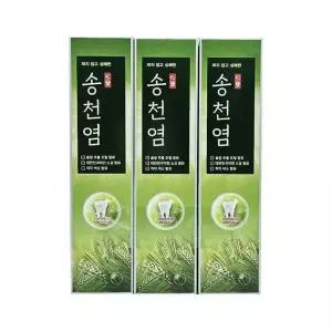 메디안 송천염 치약 120g x 3입 소금잇몸 /송염/솔잎향/잇몸치약/잇몸관리