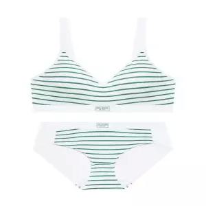 게스언더웨어 GFWBR211GR BP 여자속옷 드로즈 스트라이프 라벨 포인트 브라 팬