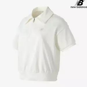 뉴발란스 NBNCD2W312-CM 반집업 반팔 맨투맨 반팔티 여성 티셔츠 43935446)
