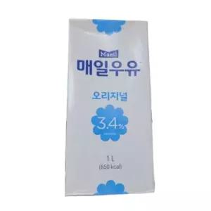 매일유업 멸균우유 매일우유 오리지널 3.4% 1L 10개