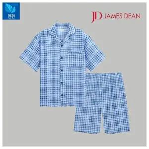 제임스딘 남성 인견혼방 5부 잠옷세트 커플파자마 JHMNC503