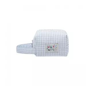 와키윌리 WACKY WILLY 우먼스 체크 사각 파우치 블루 WA2601TC28BL 498585