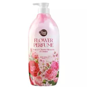 애경 샤워메이트 바디워시 플라워퍼퓸 로즈&체리블라썸 900ml x 4개