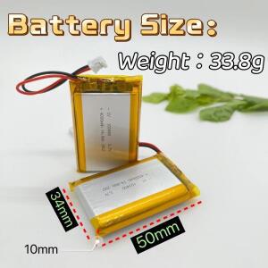 MP5 DVD PAD 카메라 GPS 103450 3.7V 4000mAh 리튬 폴리머 리포 충전식 배터리 JST 1.0/1.25/1.5/2.0/2.5 3