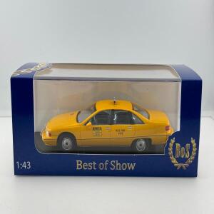 다이캐스트 BOS 1/43 스케일 CHEVROLET CAPRICE 미국 택시 수지 자동차 모델 소장 장난감 선물 기념품 디스