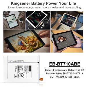 KingSener EB-BT710ABE EB-BT710ABA 배터리, 삼성 갤럭시 탭 S2 8.0 SM-T710 T713 T715 T715C T719C T713N